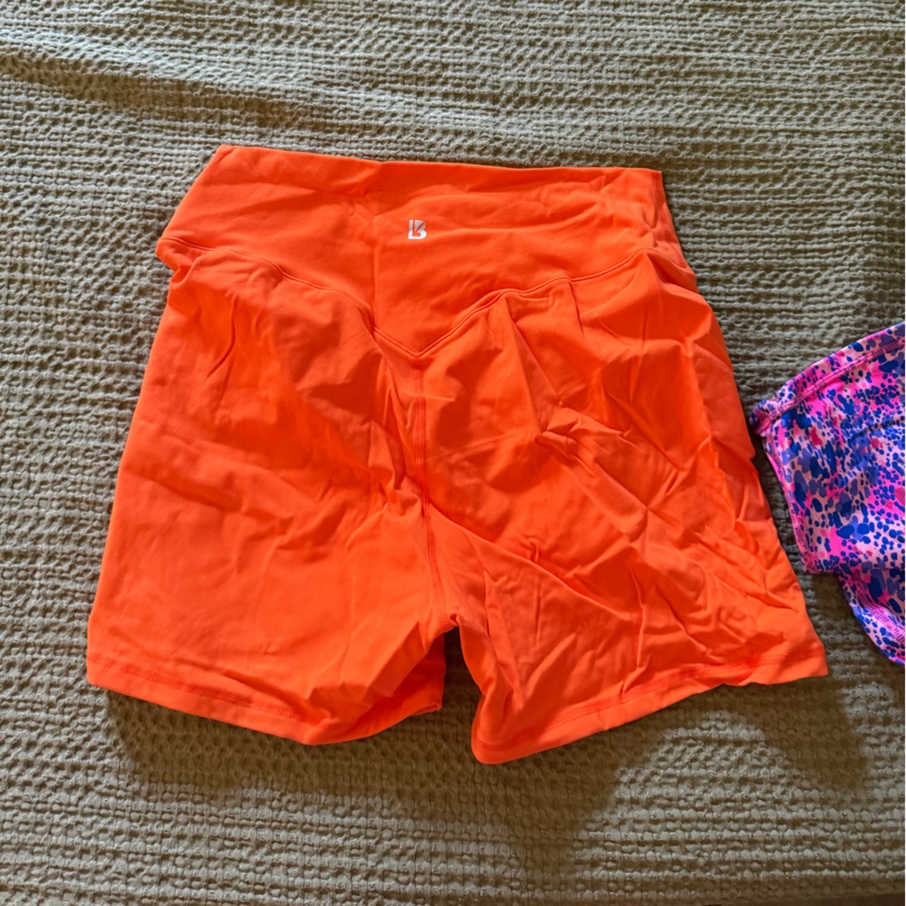 Orange buff bunny shorts